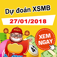 Soi cầu lô đề dự đoán xổ số miền bắc ngày 27/01/2018
